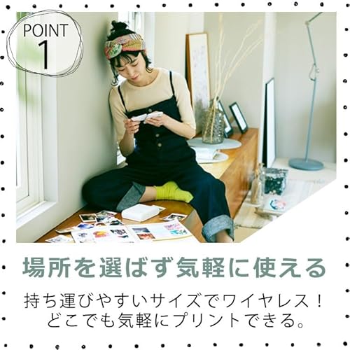 ノーブランド品 ミニフォトプリンター SELPHY SQUARE QX10 ホワイト の商品画像 3