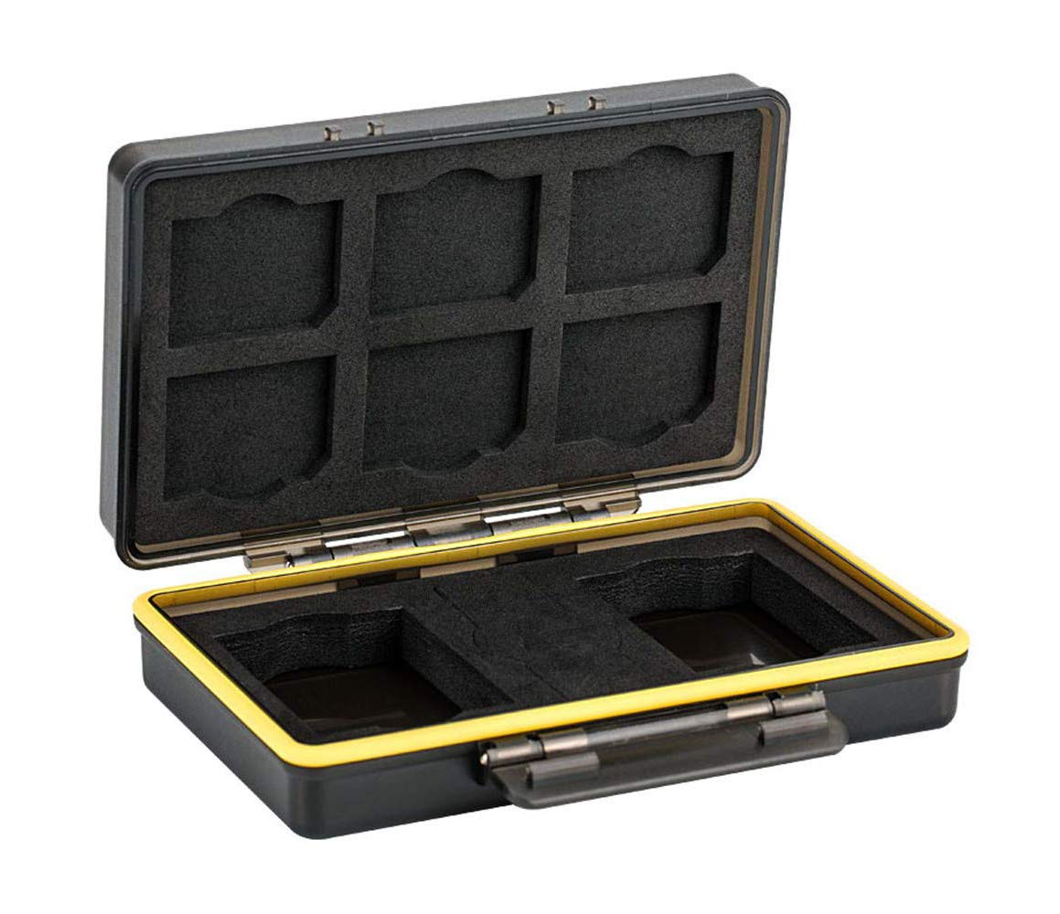 JJC BC-3NPW126 SD Card & Battery Case for 6SD SDHC/SDXC Memory Cards/Fuji NPW126/NPW126S & Batteries on XT3/ XT30/ XT100