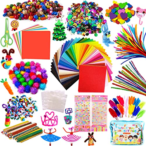 OYNNI Juego de Manualidades, Kit Manualidades niños, Pipe Cleaners Crafts Set, Limpiadores de Pipa...