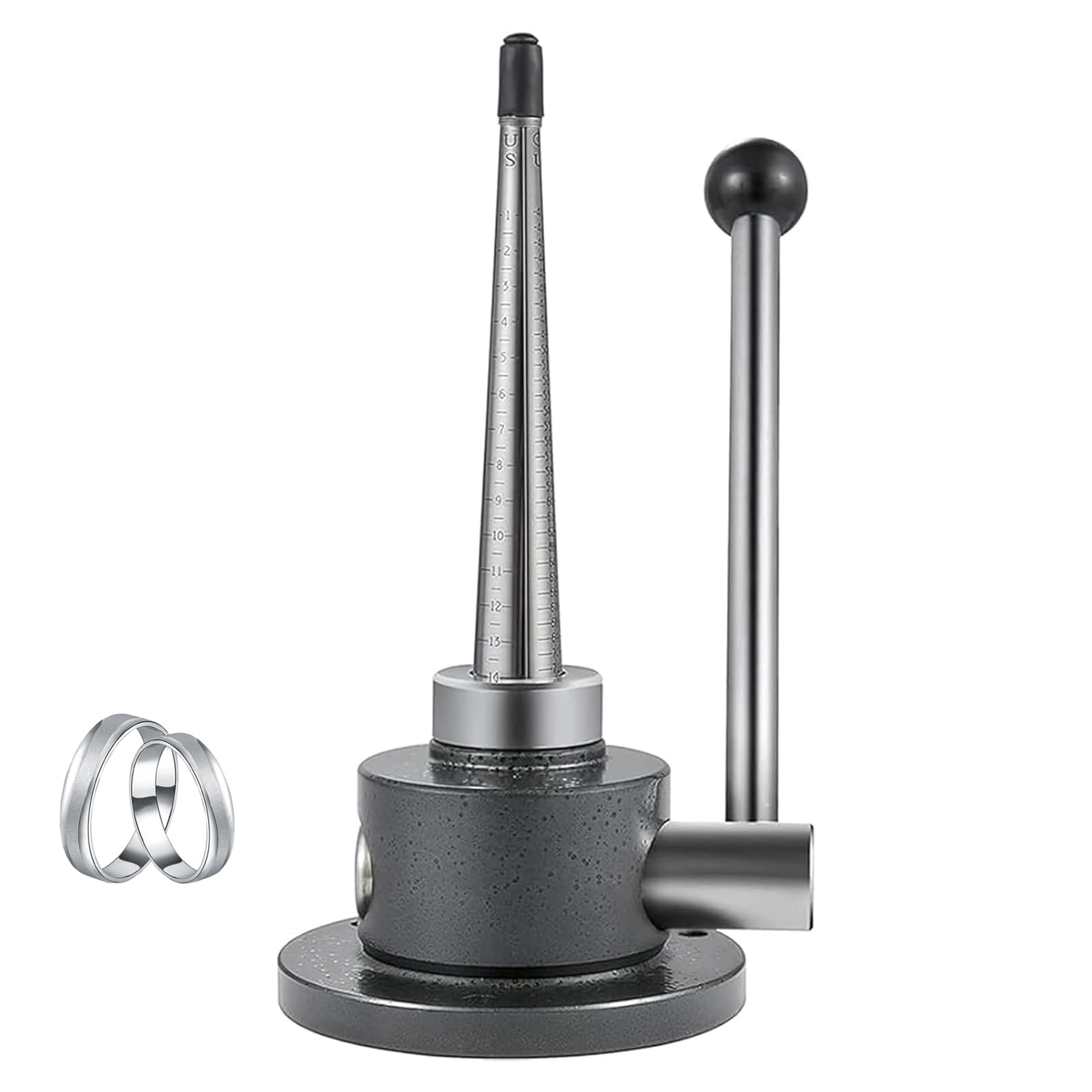 Ajustador de tamaño de anillo para anillos sueltos, medidor de tamaño en espiral para un ajuste cómodo, herramienta de reparación de joyas para hombres y mujeres, kit de medición de anillos grandes y