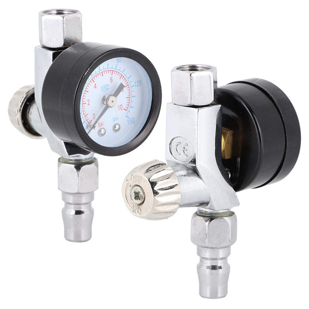 Regolatore Pressione Aria Per Pistola Verniciatura - Manometro G1/4" 0-140 PSI - Foto 8