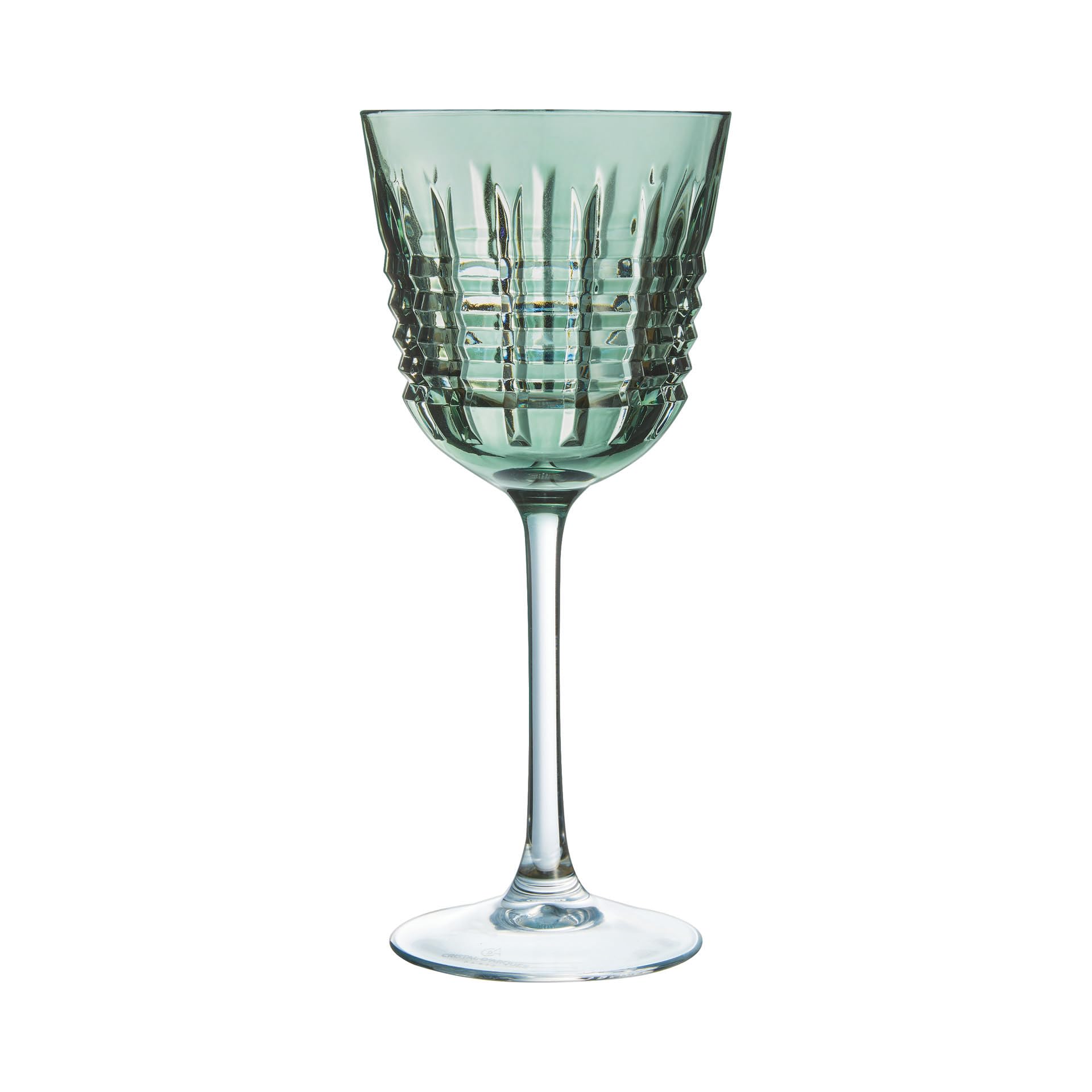 Cristal d'Arques, Weingläser, Rendez-Vous Brume Vert, 25 cl, 6er Set | Bleifreies Kristallglas, Weinkelche mit Stiel für die Verkostung, spülmaschinenfest, dauerhafter Glanz, als Geschenk geeignet