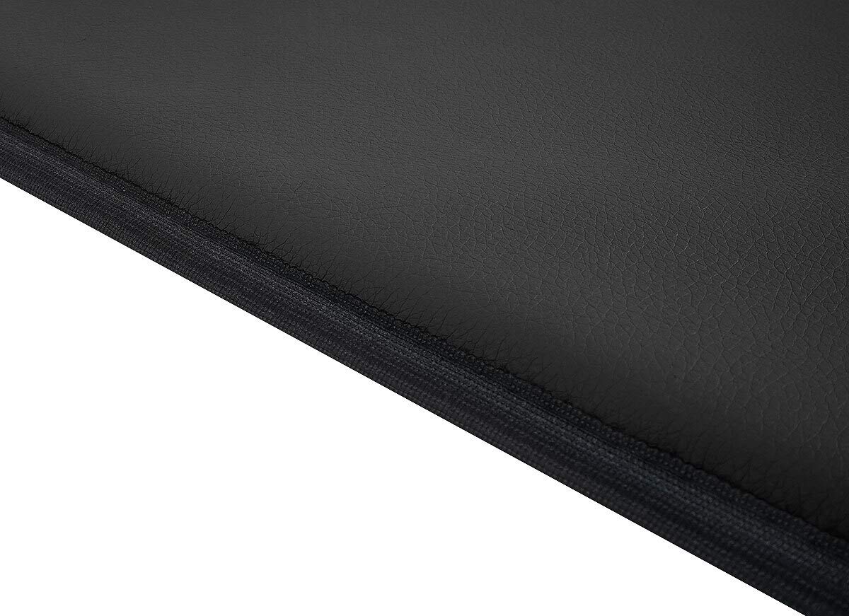 Knuffelwuff Kunstleder Hundematte Cheyenne XXL 120 x 80cm Schwarz - Hundekissen für große, mittelgroße und kleine Hunde - Für Zuhause, Auto, Wohnmobil, Wohnwagen