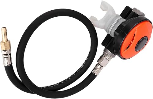 Miniatura 7 de Regulador de buceo ajustable de dos etapas, piezas de aparato de respiración subacuática de buceo, máscara, válvula, manguera, conector