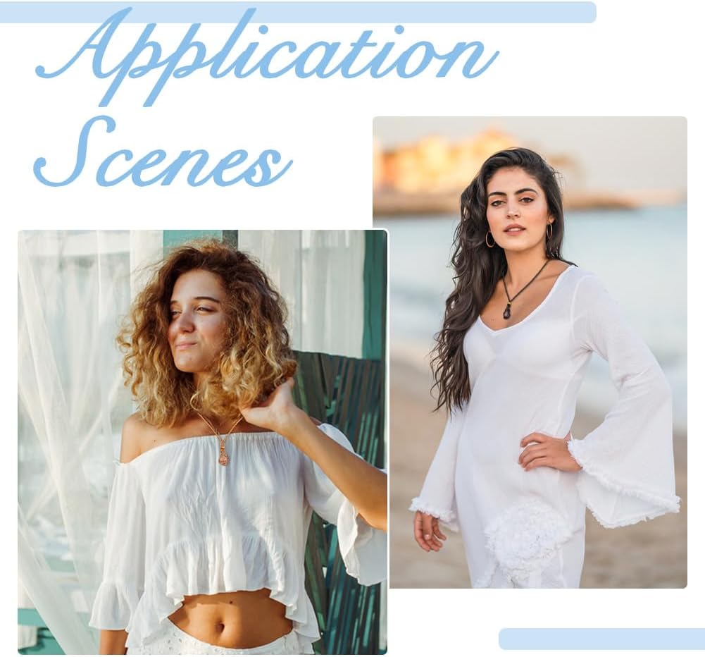 DICOSMETIC 5Pcs 5 Colors Adjustable Crystal Necklace Holder 18.11 Inch Gemstones Cage Necklace Empty Stone Necklaces Adjustable Waxed Cord Netted Necklaces for Jewelry Making - Image 6