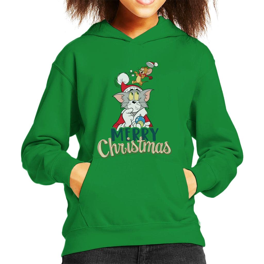 Sweat à capuche Tom et Jerry enfant pour Noël pull fêtes
