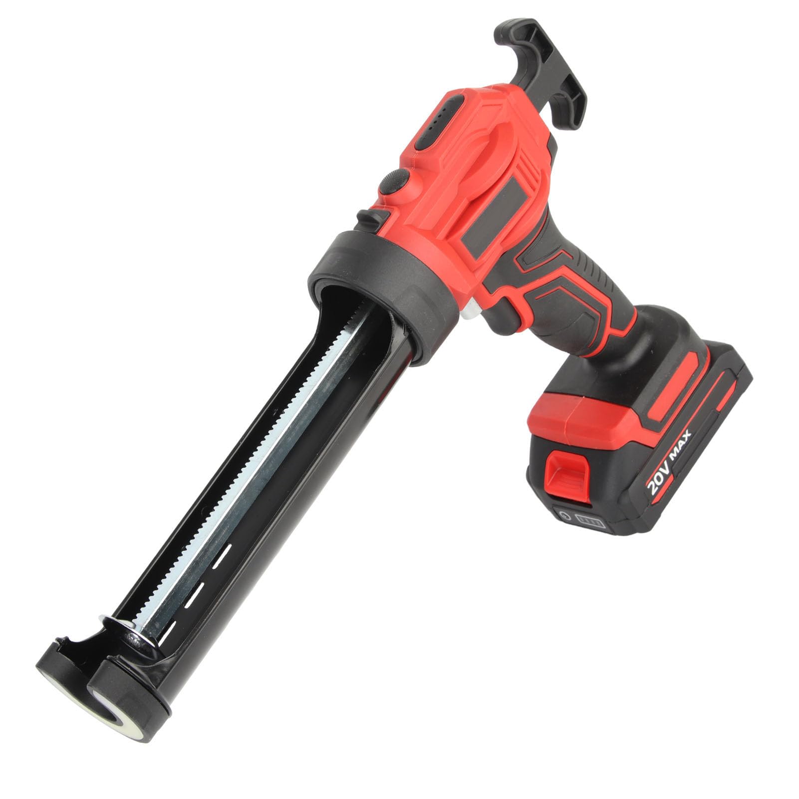 Pistola para Calafatear, 100-240 V, 6000-6500 K con Batería, Alta Eficiencia, 4 Velocidades de Ajuste Pistola para Calafatear Inalámbrica con Marcha Atrás Automática Luz LED para