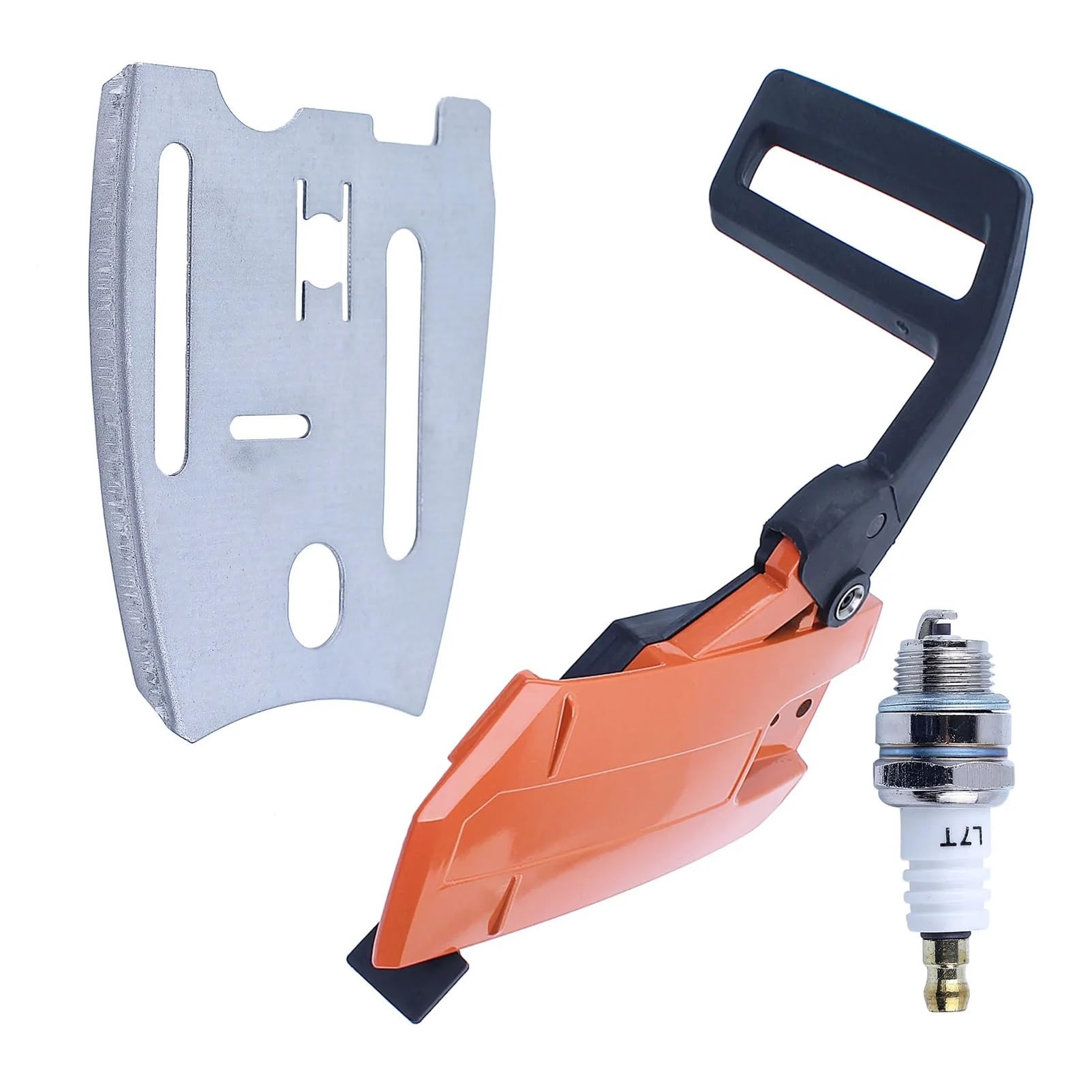 Kit de Placa de Barra Protectora de manija de Cubierta Lateral de Freno de Cadena for Funda de buje de Motosierra 61 66 266 268 272