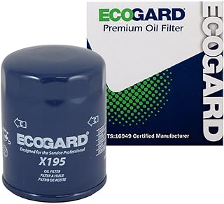 ECOGARD X195 Premium Spin-On Engine Oil Filter for Conventional Oil Fits Ford Ranger 3.0L 1991-2008, Taurus 3.0L 1986-2007, F-150 4.2L 1997-2008, F-150 4.6L 2004-2007, Mustang 3.8L 1994-2004