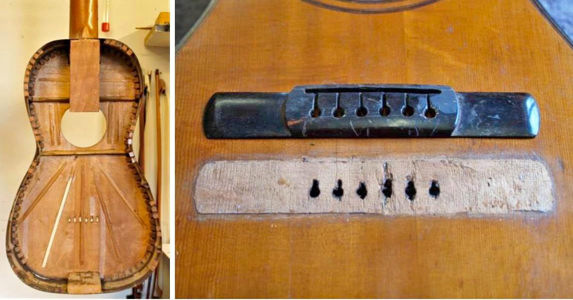 Plan of a Joaquín Pagés 1819 Early Classical Guitar - Full Scale Print
