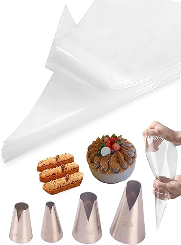 Puntas de tuberías con bolsas de St. Honore crea impresionantes diseños de ondas en V y decora con facilidad