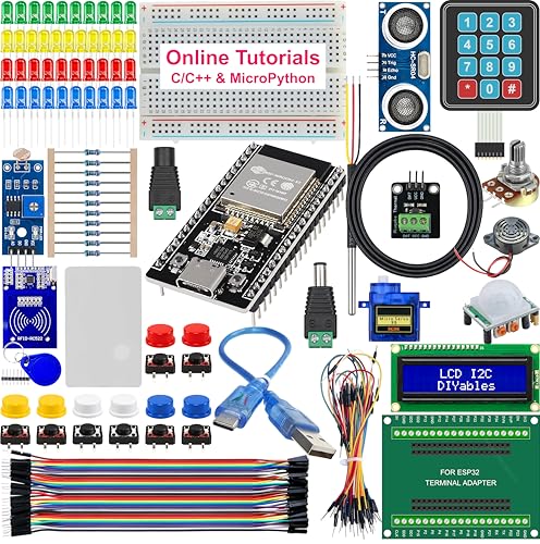 ESP32 Starter Kit | Sensors, Display, Modules, and Wires ESP32 Bo...