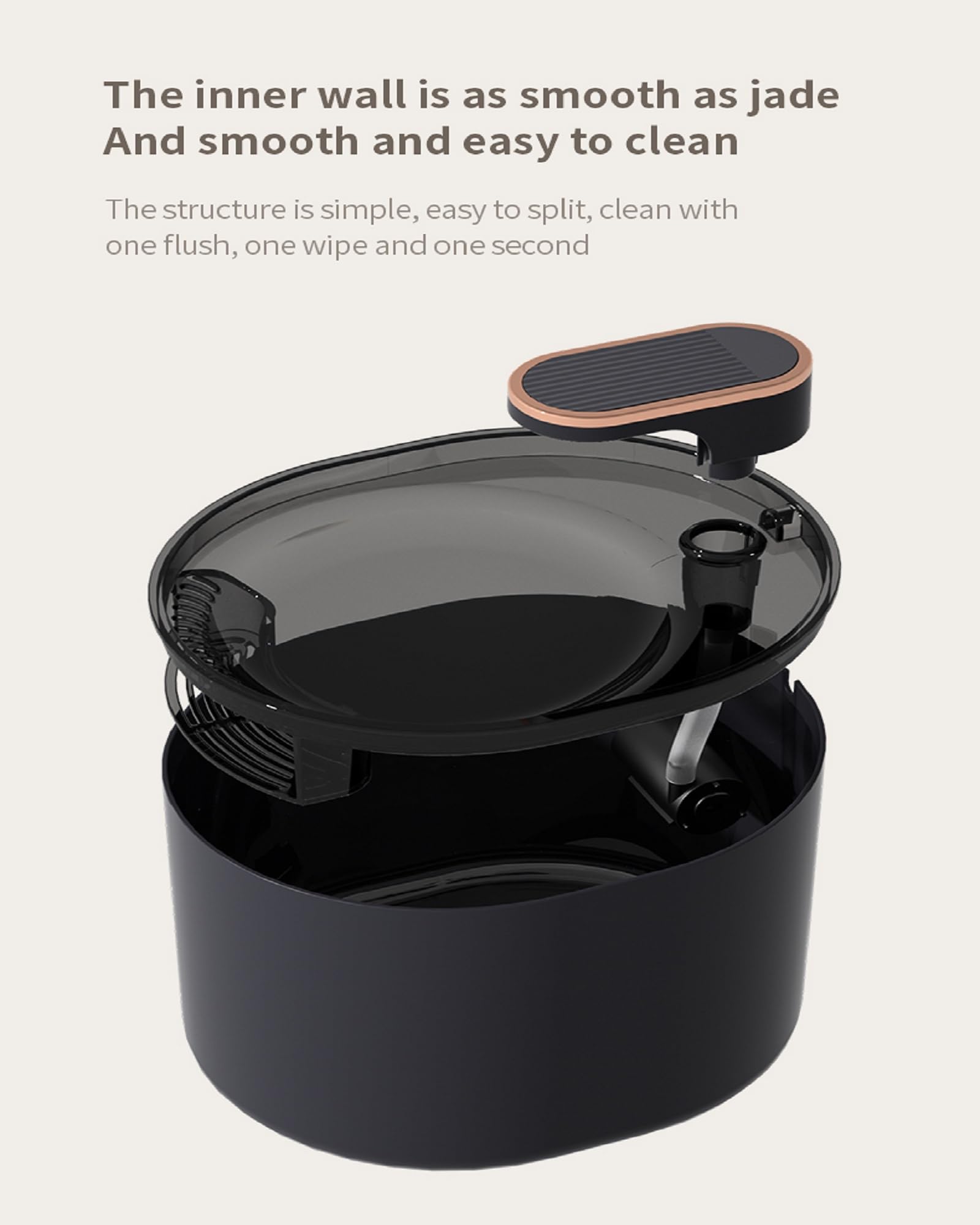 Dogbed4less Pet Water Fountain with Automatic Three-Layer Circulation Filtration Purification Water Dispenser and Smart Quiet Pump for Cats, Dogs, Multiple Pets - Large 101oz/3L - image 6