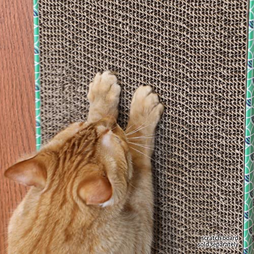 Kitty City XL Wide Corrugate Cat Scratchers 3 Pieces, Cat Scratching, Cat Scratch Pad, Door Clips - Image 6