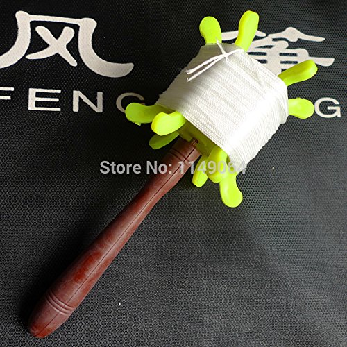 free shipping high quality 100m colorful kite reel 6pcs