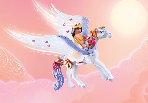 Miniatura 6 de Playmobil Pegaso con arco iris en las nubes