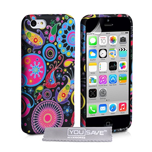 Yousave Accessories iPhone 5C Case Jellyfish Silicone Gel Cover