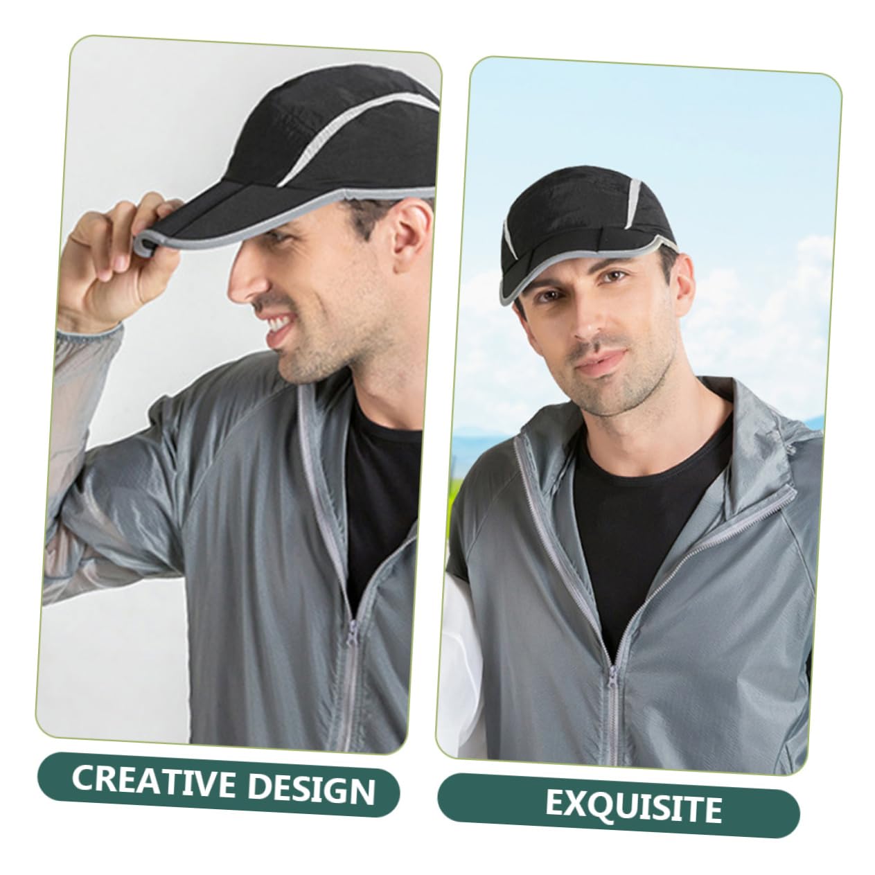 Cappello Sportivo Unisex Traspirante Cappellino Running per Esterni per attività Sportive e Running Notturno