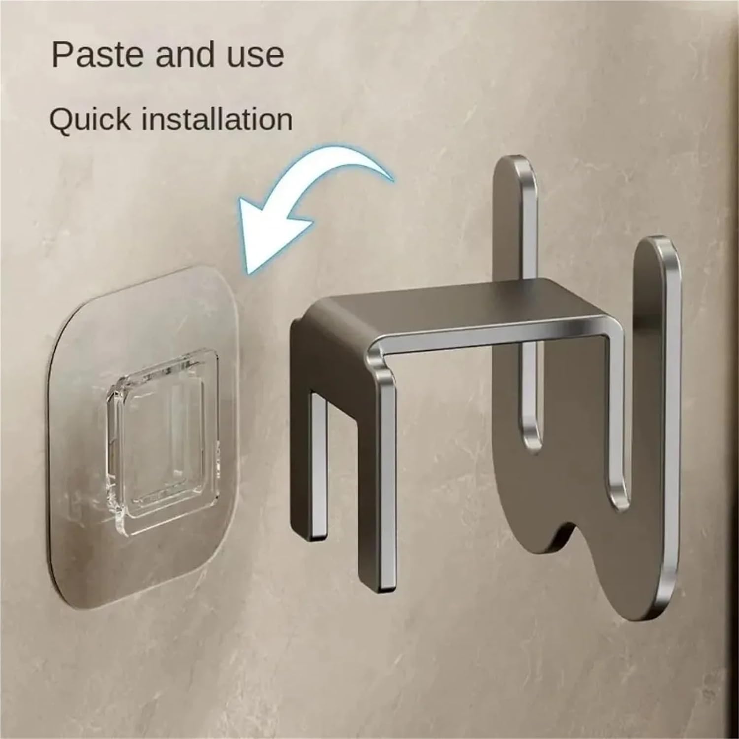 Slipper Holder 5pcs Simple Shoe Storage Rack Bathroom Slipper Rack Wall Mounted Non Perforated Bathroom Door with Drainage Hook on The Back Wall for Home(White-5pcs)