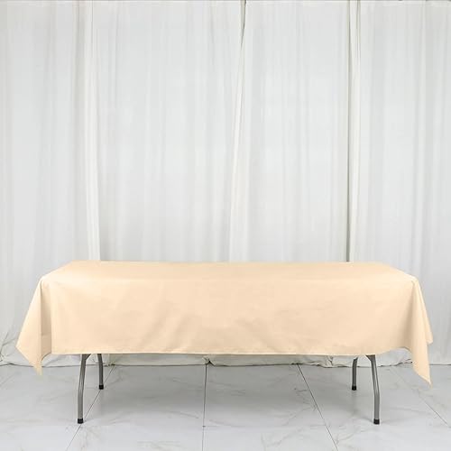 Vista 192 de Efavormart - Mantel rectangular, 60 x 102 pulgadas, resistente a las manchas y a las arrugas, lavable, mantel decorativo oblongo de tela de Amatista