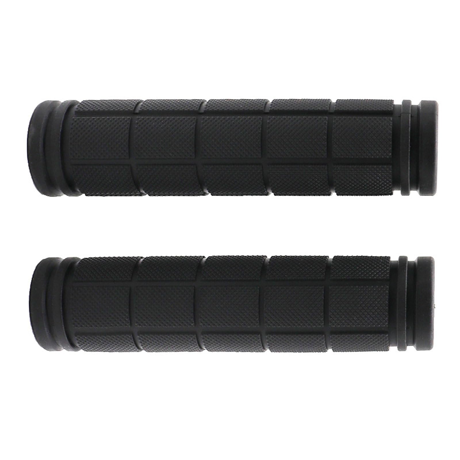 Empuñaduras antideslizantes para manillar de bicicleta, 22 mm, para manillar de bicicleta, 1 par de puños negros de goma suave para bicicleta de montaña, de carretera, trekking, de ciudad