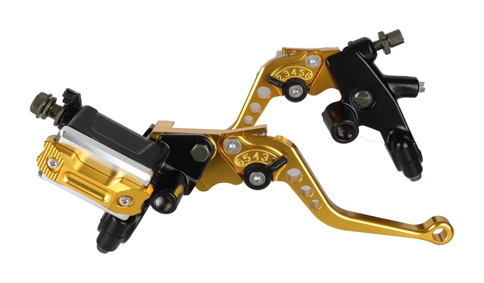 EAmrfvqt Brake Clutch Levers, Aluminum Master Cylinder Levers