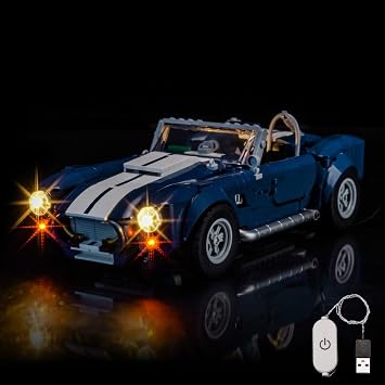 LocoLee Light kit Compatible with Lego 10357 Shelby Cobra 427 S/C - No Model Only Light, LED Lighting Accessories Compatible with Lego 10357 Standard Version