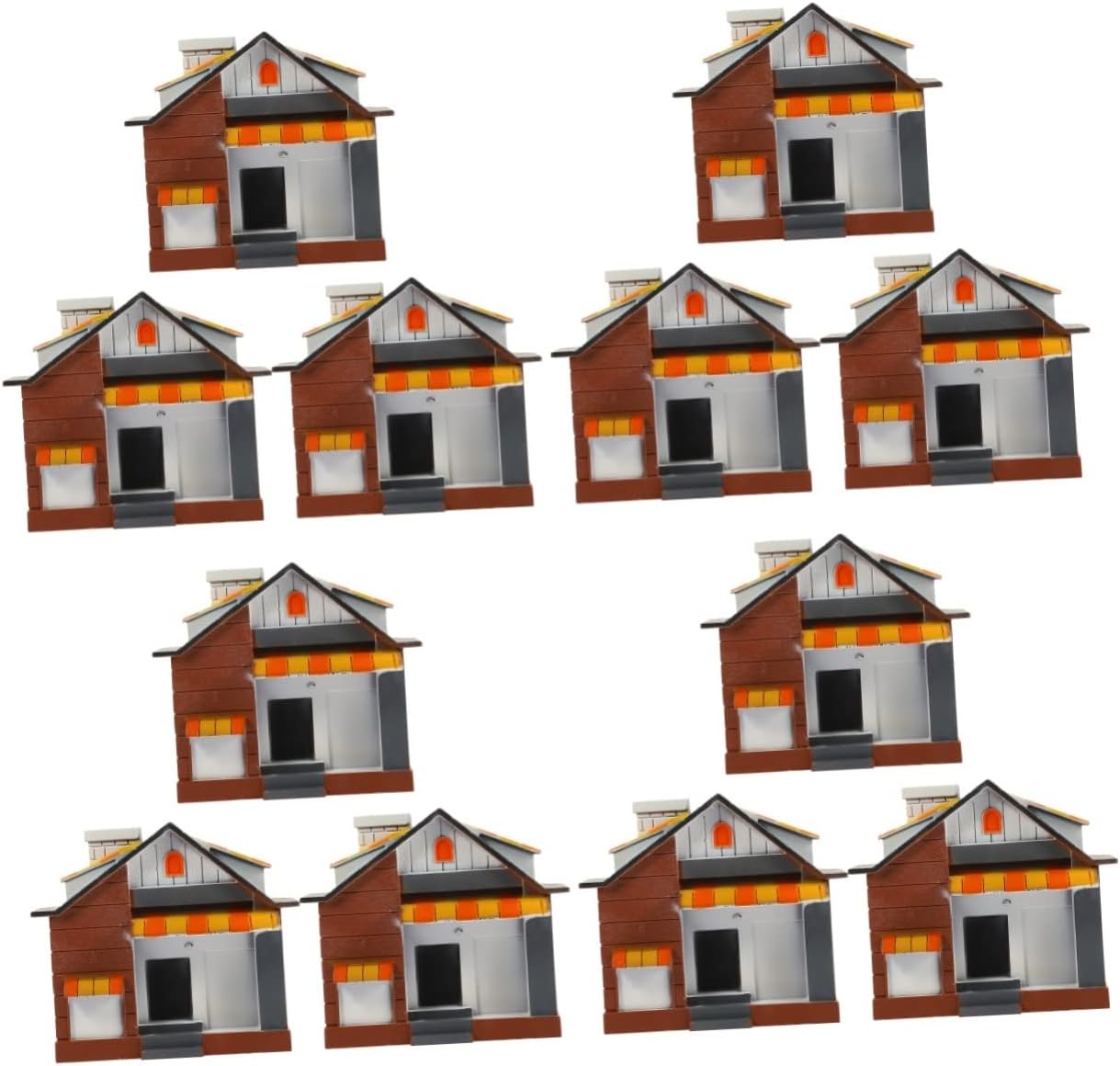 12 Pcs Simulation House Accessories Portable Mini House Home Supplies Photo Prop Miniature House Decor Micro-Landscape Ornament Home Mini Crafts Tiny House Decorative Ornament