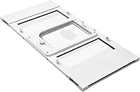 Vista 9 de VEVOR Puerta de gato para ventana, ajustable para adaptarse a un ancho de ventana de 27 a 32 pulgadas, 4 modos de bloqueo seguro, marco de aluminio