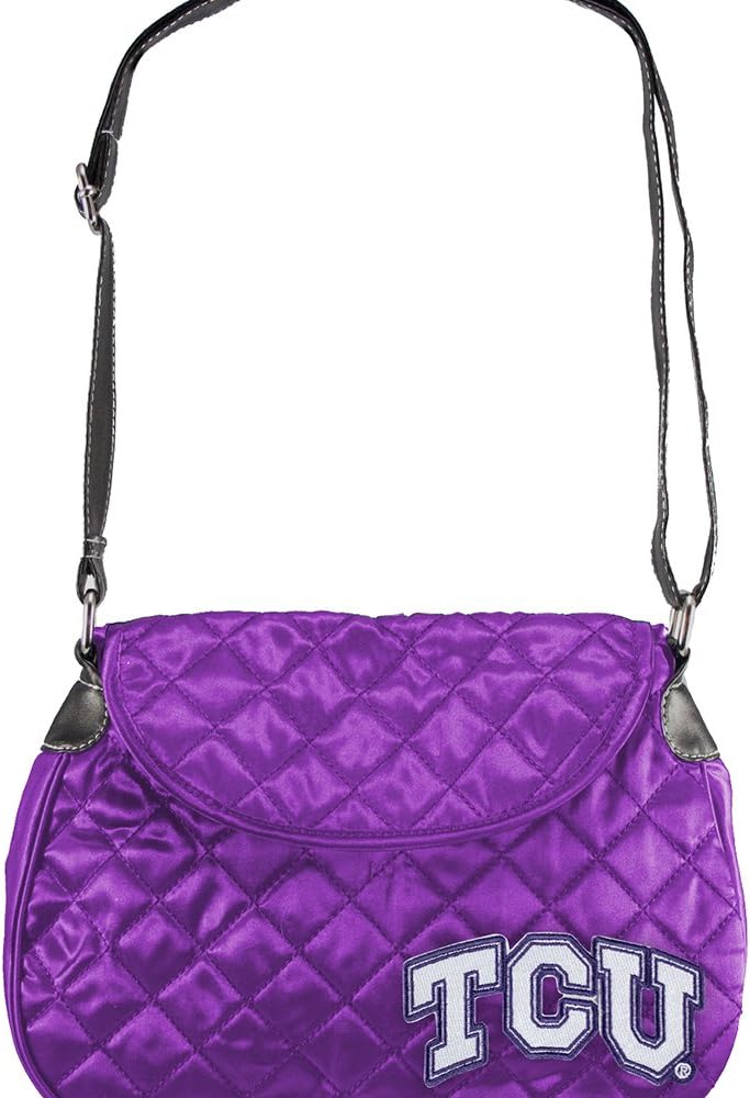 Littlearth NCAA TCU Horned Frogs Quilted Saddlebag, Purple
