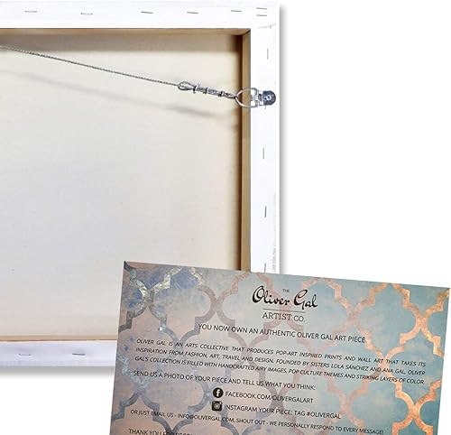 Miniatura 6 de The Oliver Gal Artist Co. Mapas y banderas - Lienzo decorativo para pared, diseño de Hipster Mapa Mundi Gold"