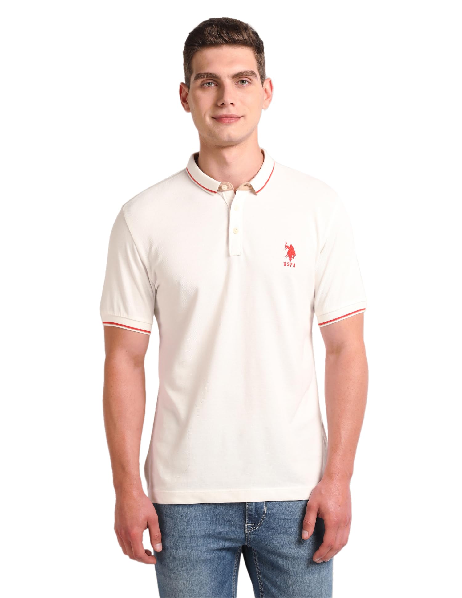 u.s. polo assn. Men's Cotton Slim Fit Polo Shirt-picture-36