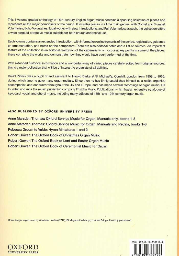 18th-century English Organ Music, Volume 1: A graded anthology (18th-Century English Organ Music, 1) - Image 2
