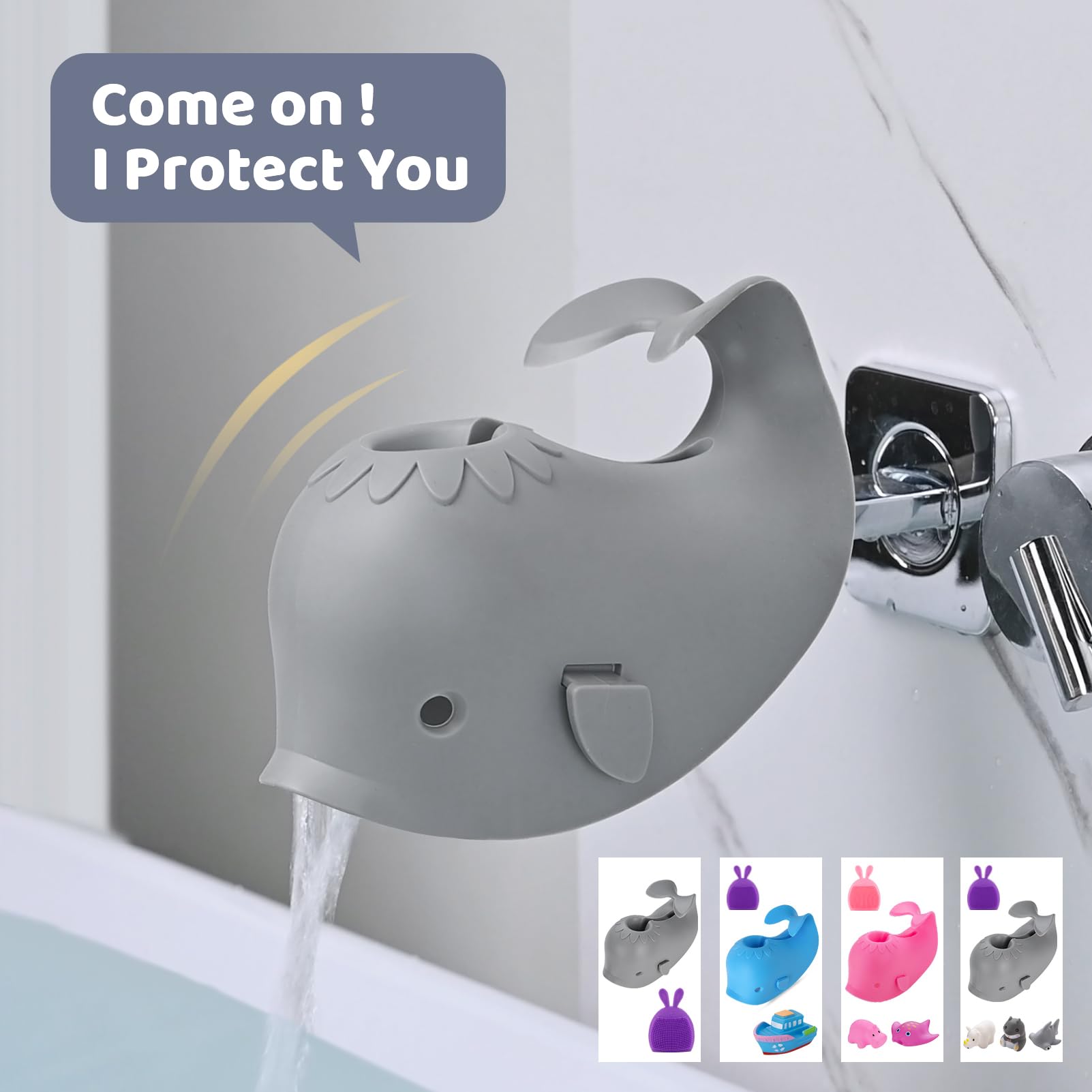 Silikon Wasserhahn-Abdeckung Baby - Cartoon Fisch Design Für Badewanne