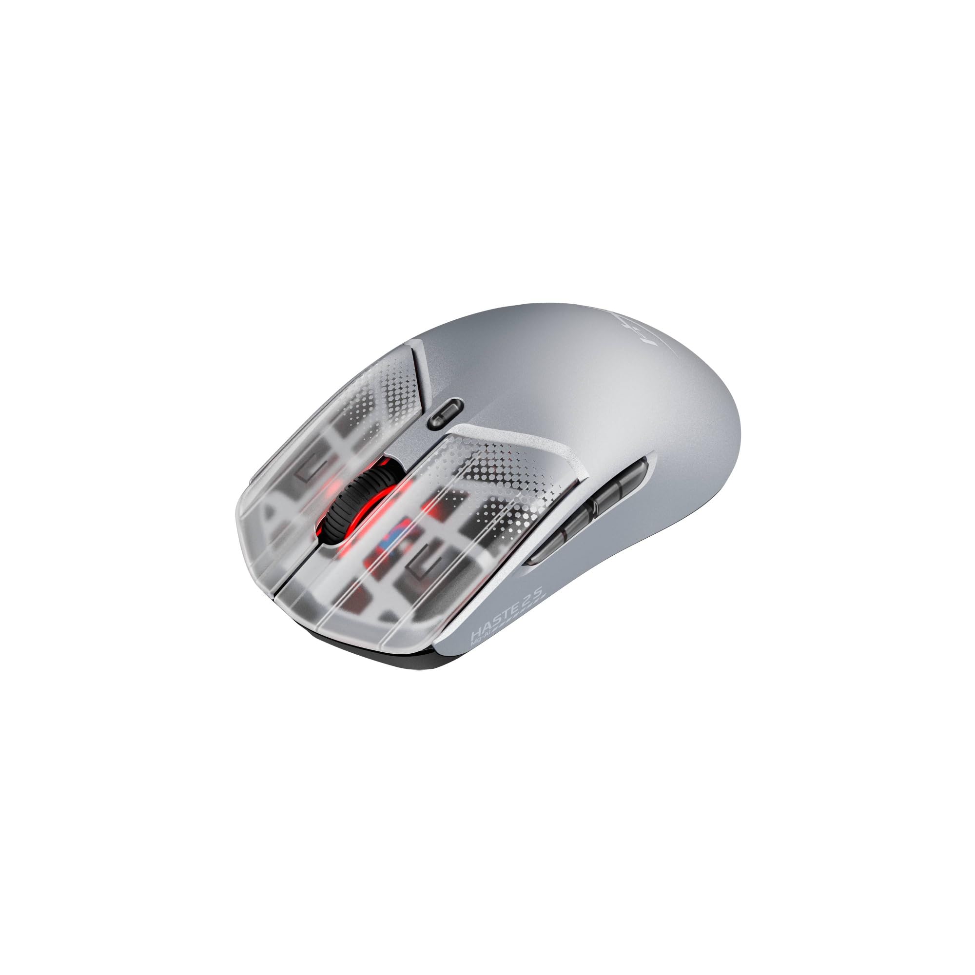 HyperX Pulsefire Haste 2 S, Mouse Gaming Wireless, Argento | Scocca in Magnesio, Ultra Leggero 64 g, Batteria fino a 120 ore, Pattini in Vetro, Sensore 26K
