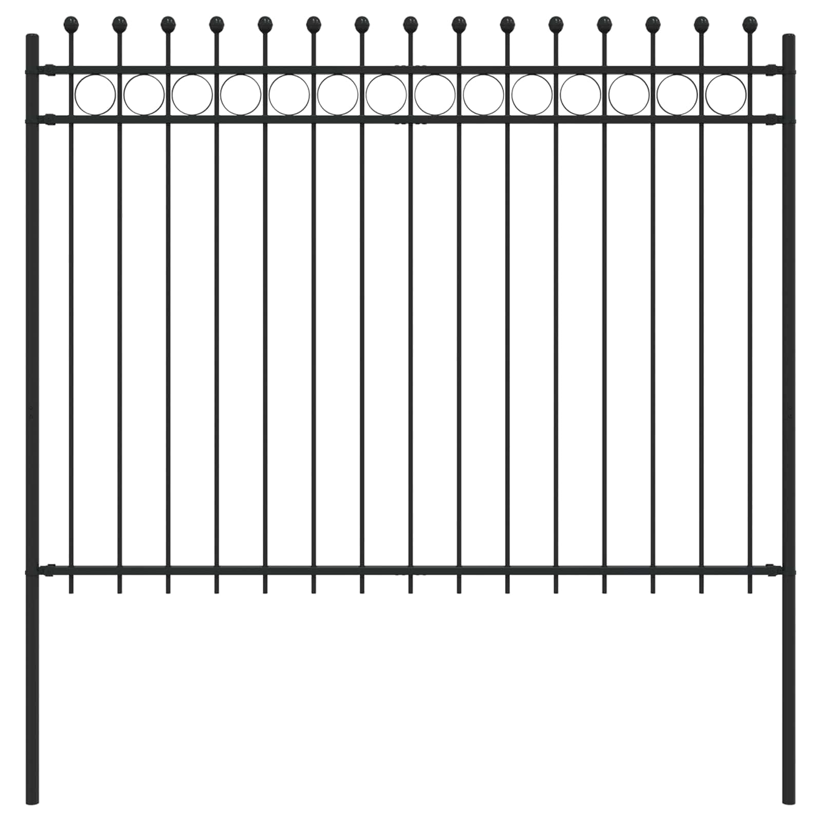 Recinzione ad anello in acciaio verniciato a polvere, 200 x 200 cm, rete metallica per voliera, arvicole, topi, per giardino e terrazza