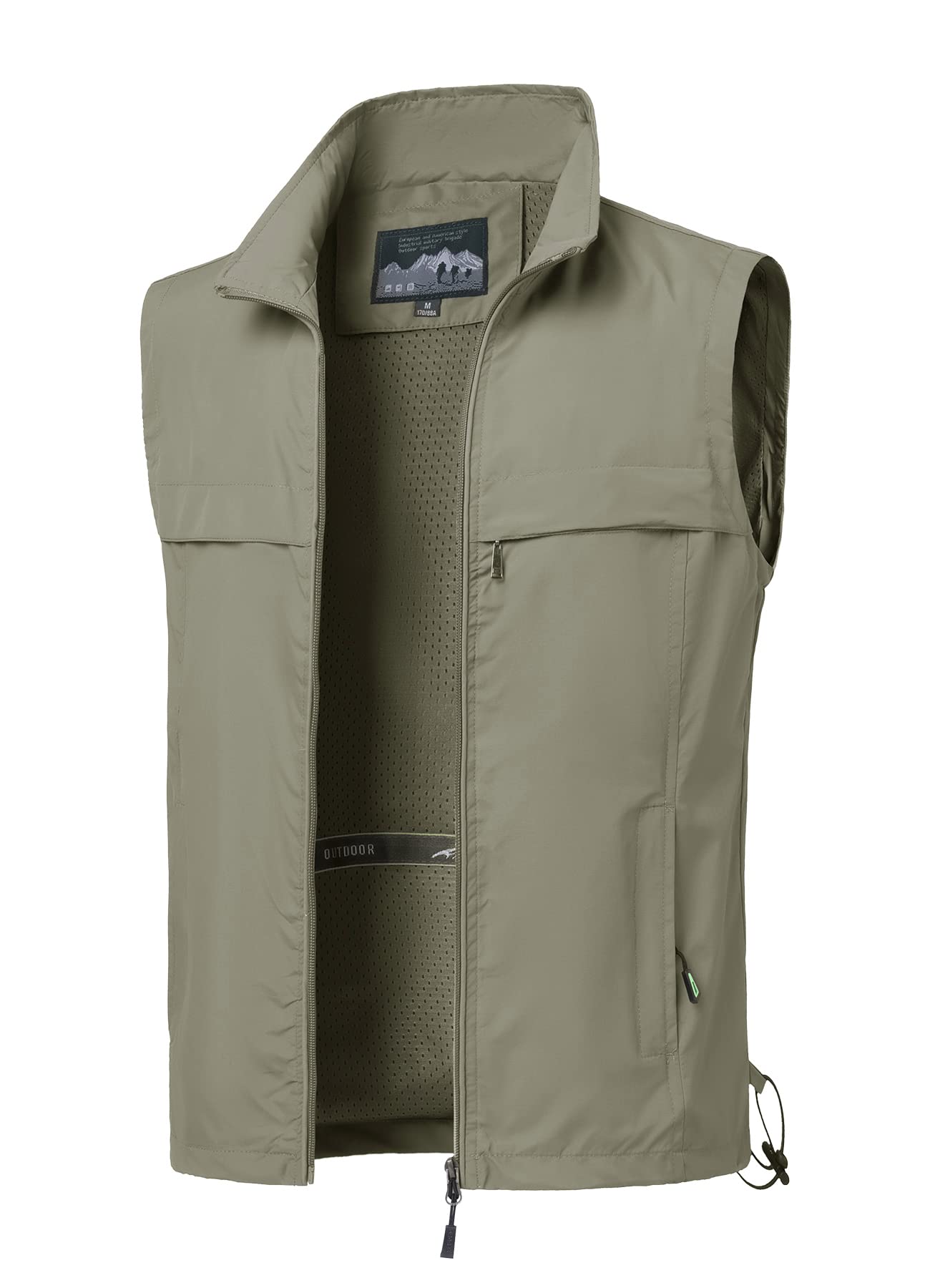 Gilets de Pêche Pour Hommes Gilets Multi Poches Gilets sans Manches Gilets à Séchage Rapide Photographie Camping et Chasse Randonnée Gilet Sans Manches