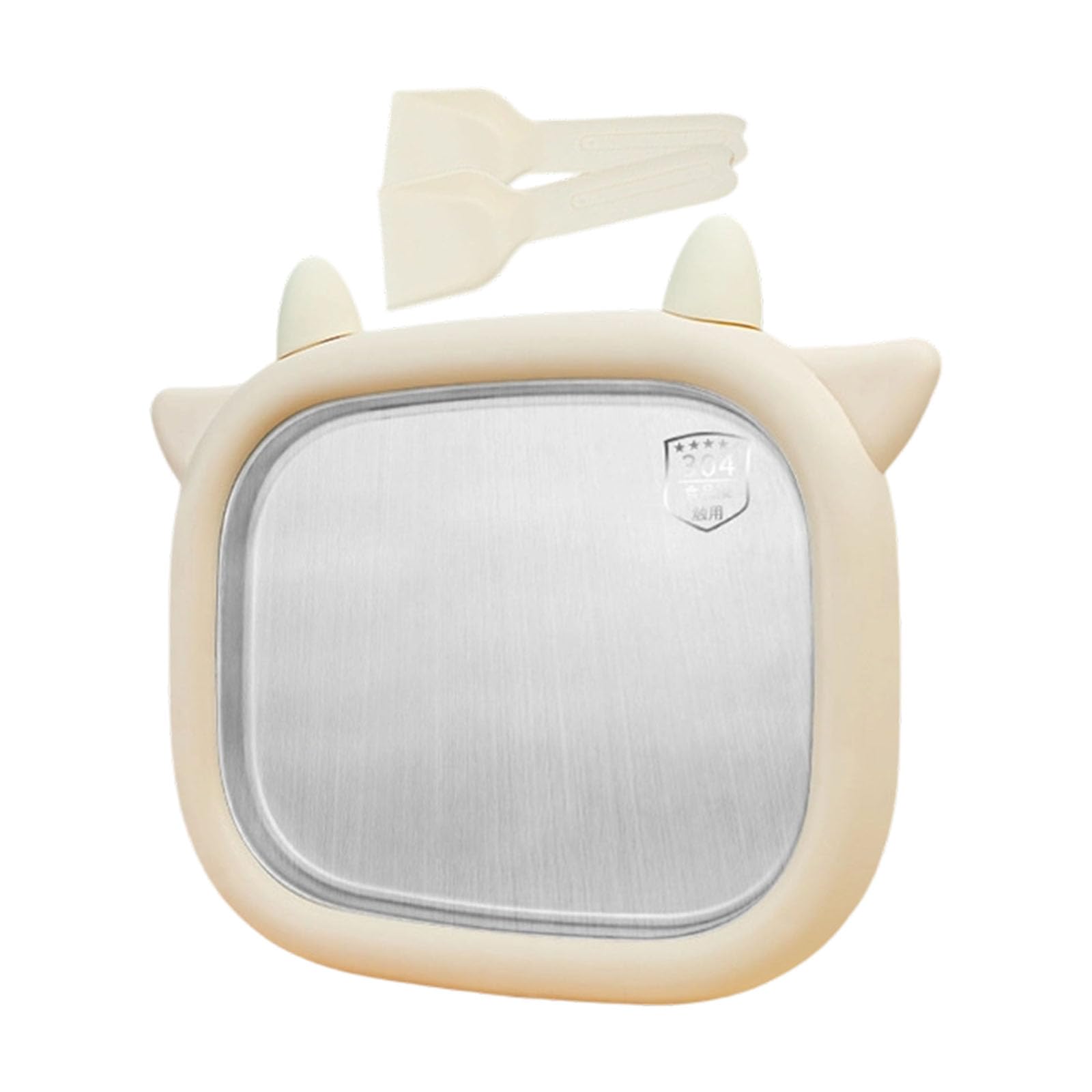 Kalttoy Cream White Stainless Steel Home Yogurt Machine Fried Ice Cream Maker Easy Freeze Plate With Scrapers