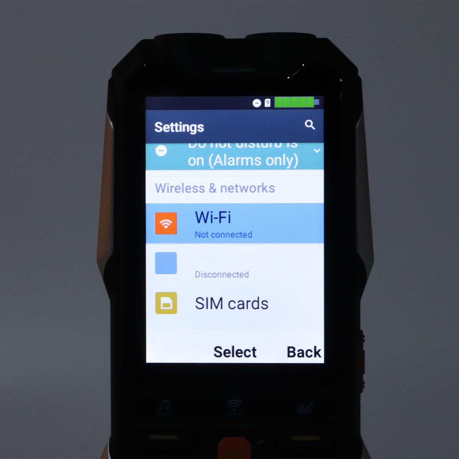 Telefon Komórkowy dla Seniorów, Telefon Komórkowy dla Seniorów z transmisją głosową i 4-calowym Ekranem 4G do Wykonywania połączeń Telefonicznych (czarny)