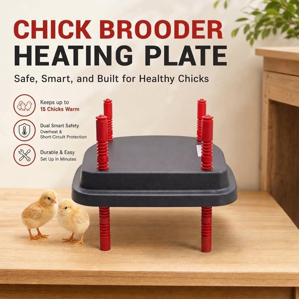 Küken-Wärmeplatte 13W Energiesparend für 15 Tiere(Warmer)
