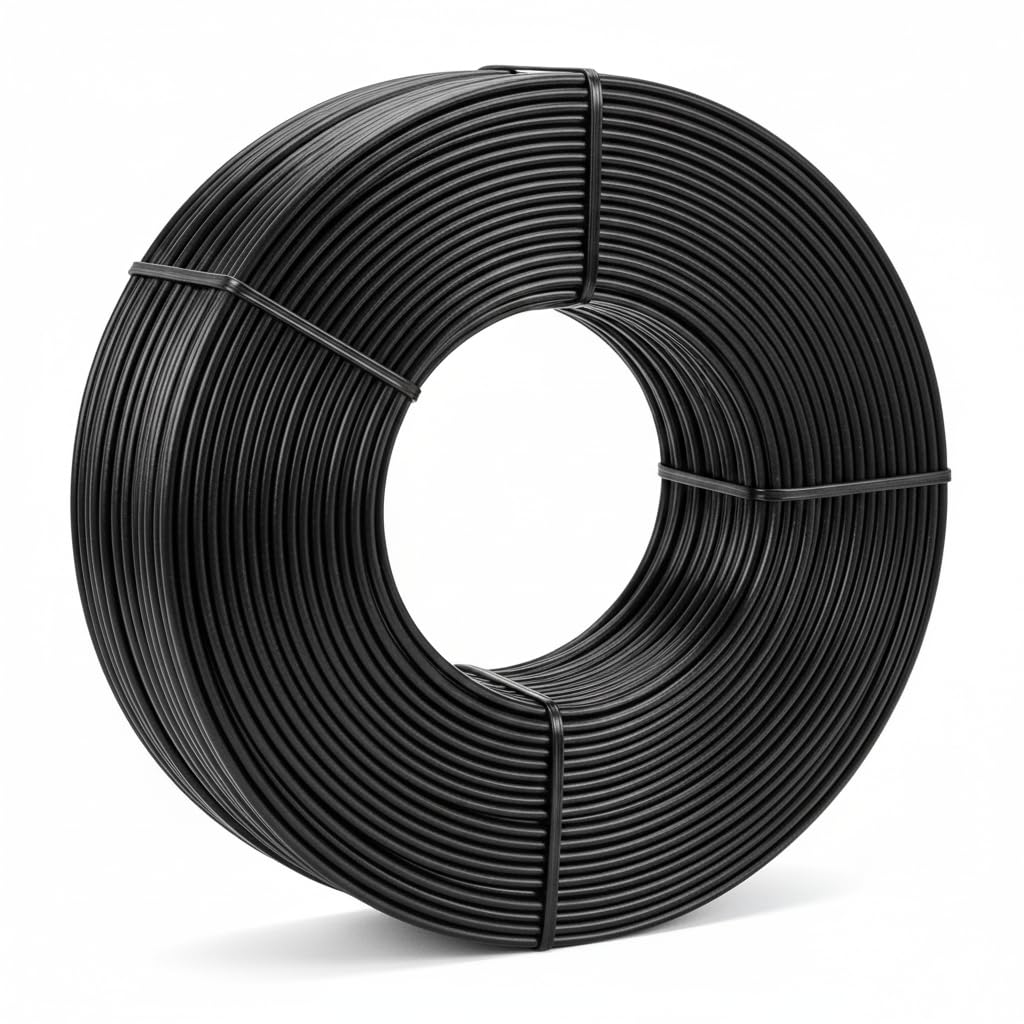 Fitness Core 50 mtr Gym Wire Rope, Black PVC Coating, 5mm Diameter, Heavy Duty Steel Core for Gym Machine Pulleys-image-36