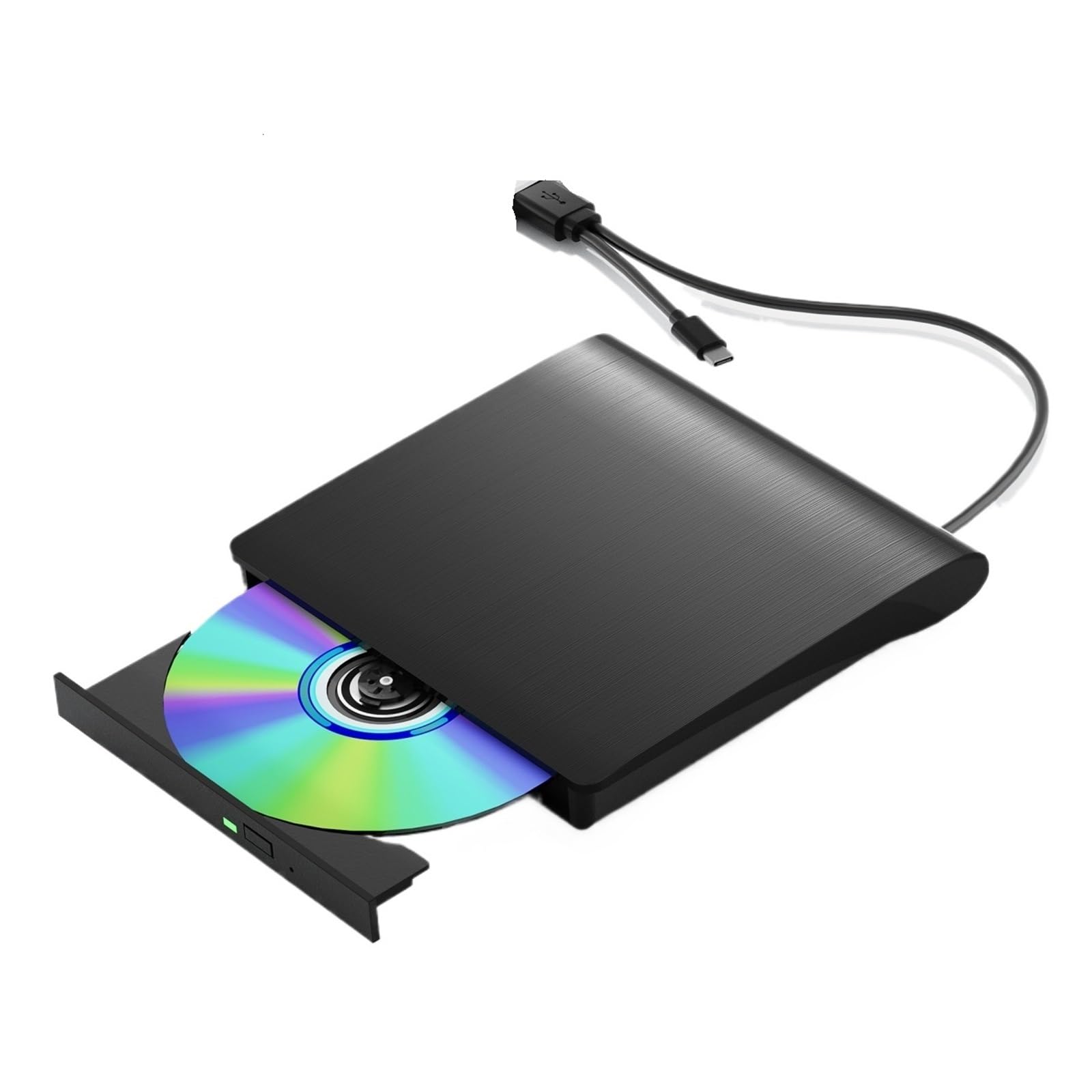 Dcdcd Nero Usb 3.0 Portable 3D Bd-Rw External Blu-Ray Drive Bd Dvd Cd Player Burner Reader(Nero)