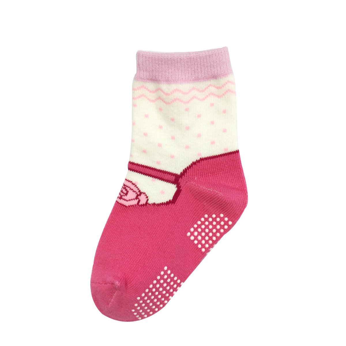 Wrapables Precious Mary Jane Anti-Rutsch-Socken, 6 Stück