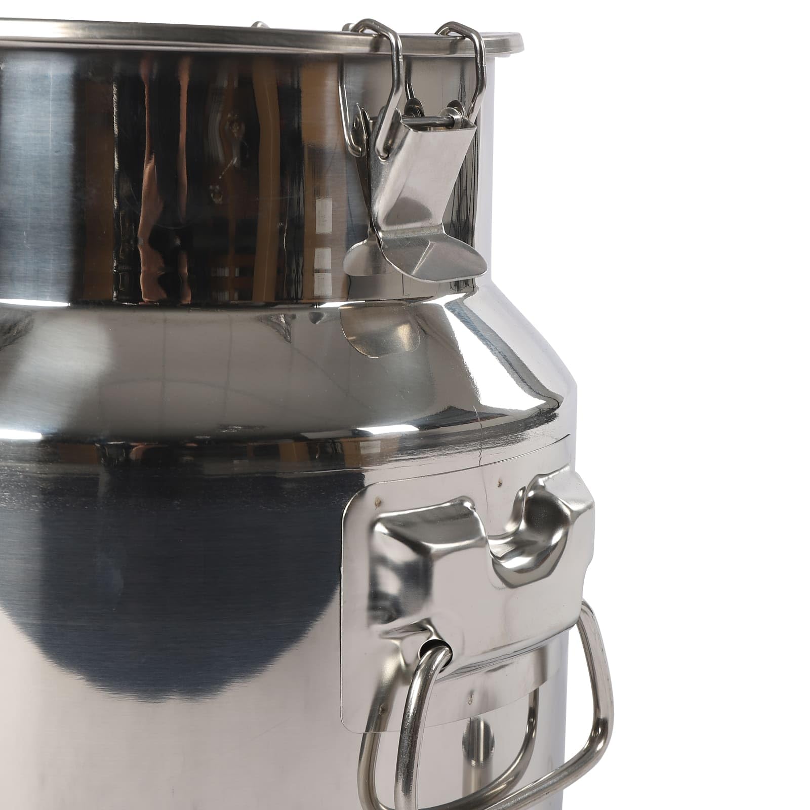Contenitore ermetico per alimenti in acciaio inox 201 con coperchio e mestolo, tanica multifunzionale con guarnizione in silicone, per la conservazione di latte, vino, formaggio e farina (14L)