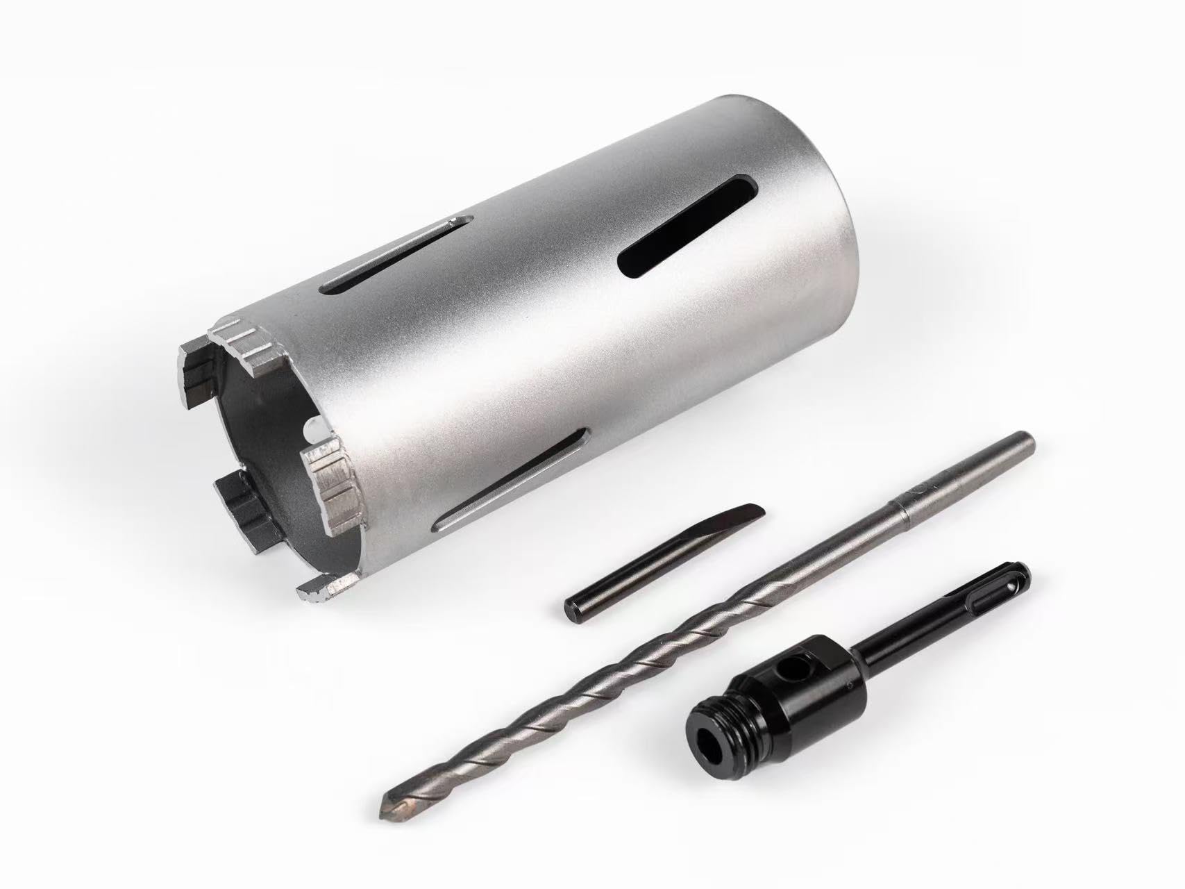 M22 132mm totale lengte 200mm diamantboorkroon met SDS Plus adapter (110mm) droog nat dozenboor 10mm turbo kernboorkroon kernboor voor beton metselwerk