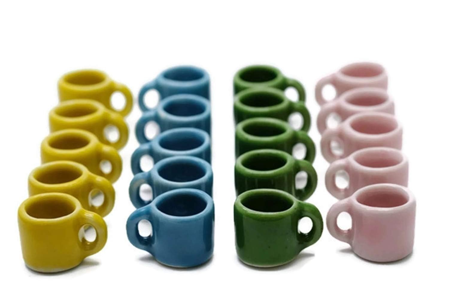 1shopforyou20 Mix Colorful Coffee Mug Tea Cup Home Deco Food Kitchen