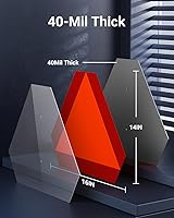 Vista 5 de Sweetapril Cartel de Vehículo de Movimiento Lento, Triángulo de Vehículo de Movimiento Lento de Aluminio Libre de Óxido, 14"X16", 40-Mil de Grosor