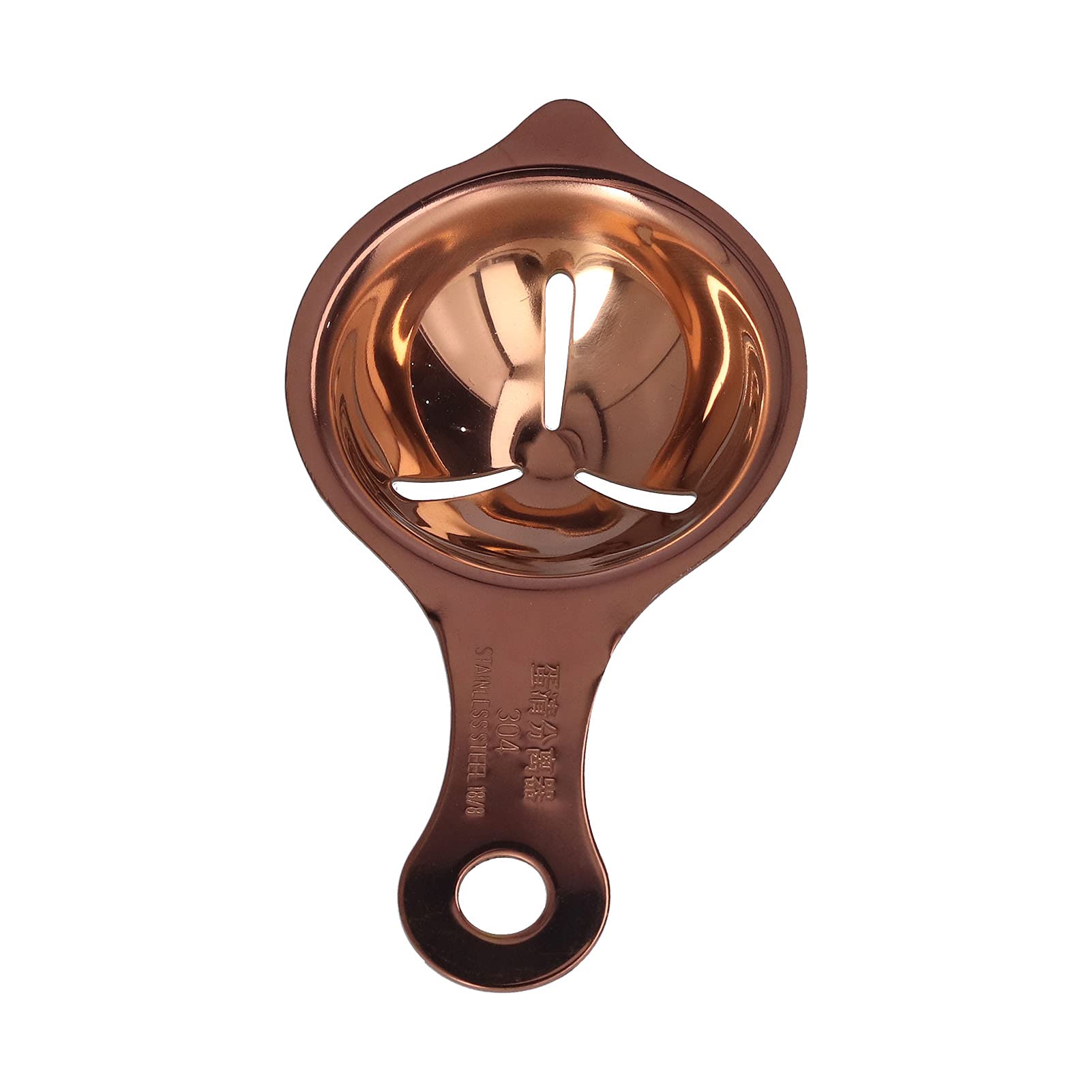 Edelstahl Eiertrenner Trennwand Eiweiß Eigelb Filter Backwerkzeuge für Küche Gebrauch Eiertrenner (Roségold)
