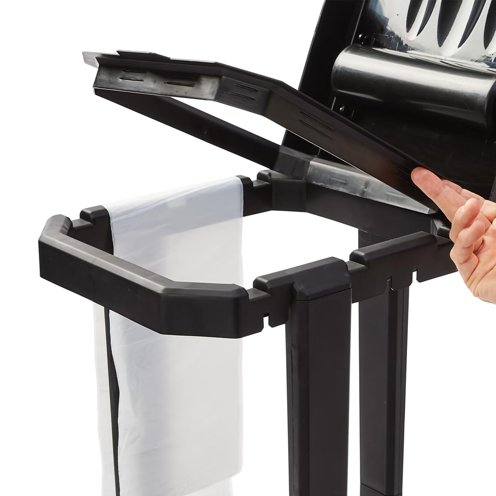 HOLAKIT Porta sacco della spazzatura pieghevole con gambe rinforzate e scomparto interno integrato, bidone della spazzatura portatile, bidone della spazzatura all'aperto con 20 sacchetti per campeggio