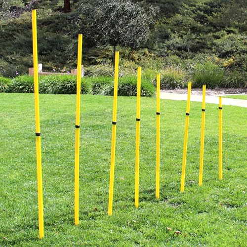 bluedot trading soccer agility poles  telescopic fixed amp collapsible options 4 6 8 piece sets speed training poles for agility drills outdoor games football amp sport training equipment